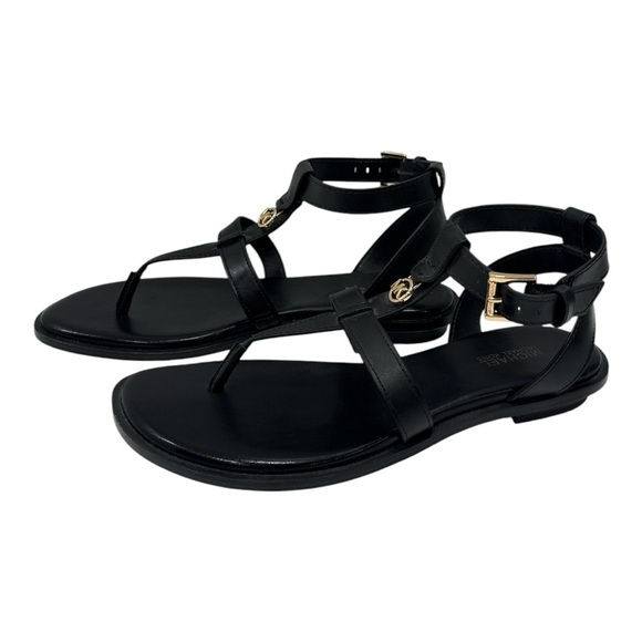 Michael Kors Black Women's Sandals Sasha T-Strap Sandal size 6 M - Picture 5 of 11